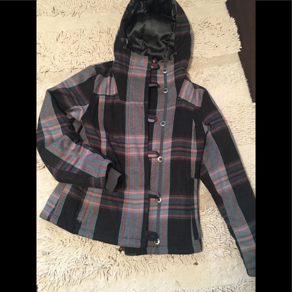 ❄️Columbia ski Jacket Black/grey/Orange stripe